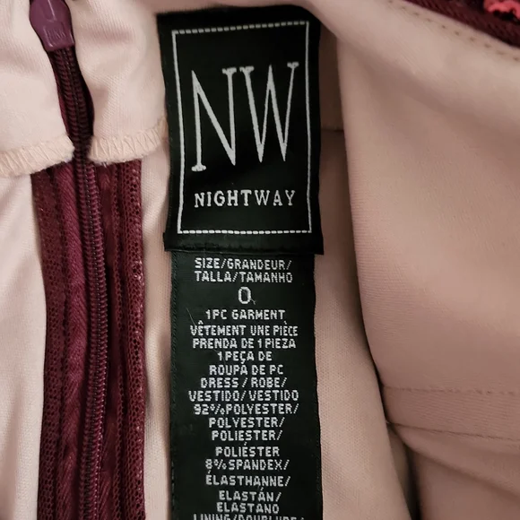 NW Nightway Sequined High Neck Backless Prom Dress - Picture 13 of 15